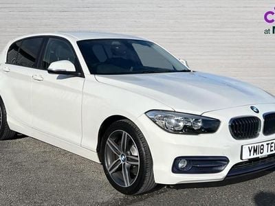 Used BMW 118 Sport Line 136 HP (100 kW) 2018 White Hatchback