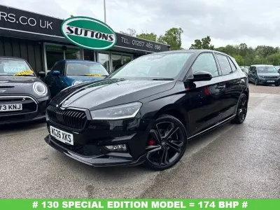 New Skoda Fabia 174 HP (127 kW) 2026 Black Hatchback
