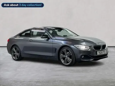Begagnad BMW 420 Sport Line 184 HK (135 kW) 2015 Grå Sportkupé