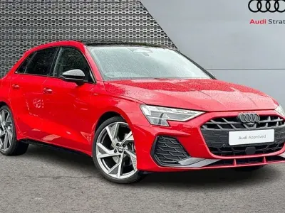 Used Audi A3 Sportback Black Edition 150 HP (110 kW) 2025 Red Hatchback