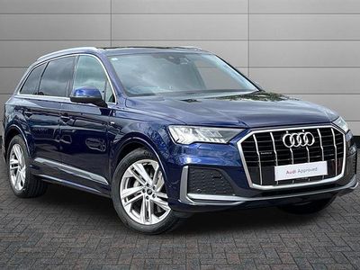Used Audi Q7 S-Line 286 HP (210 kW) 2023 Navarra blue SUV