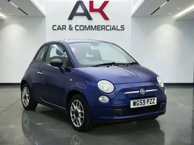 Used Fiat 500 Pop 100 HP (73 kW) 2009 Blue Cabriolet