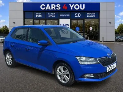 Used Skoda Fabia SE 60 HP (44 kW) 2020 Blue Hatchback