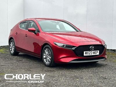 Red Used 2023 Mazda 3 Hatchback | £14,603 (Fair price)