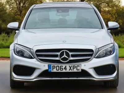 Used Mercedes C220 AMG Line Premium Plus 170 HP (125 kW) 2014 Silver Sedan