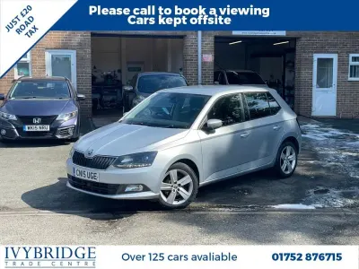 Used Skoda Fabia SE L 90 HP (66 kW) 2015 Silver Hatchback