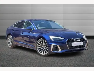 Used Audi A5 S-Line 265 HP (194 kW) 2023 Blue Coupe