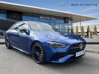 Used Mercedes CLA180 AMG Line Premium Plus 136 HP (100 kW) 2025 Blue Sedan
