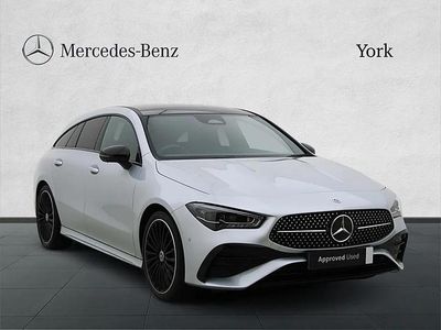 Silver Used 2024 Mercedes CLA220 Shooting Brake AMG Line Premium Plus Estate | £31,795 (Fair price)
