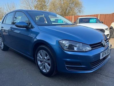 Used VW Golf VII SE 122 HP (89 kW) 2014 Blue Hatchback