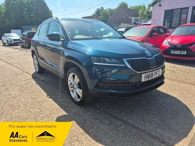 Gebraucht Skoda Karoq SE L 150 PS (110 kW) 2018 Blau SUV