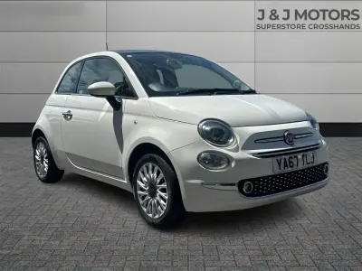 Used Fiat 500 Lounge 69 HP (50 kW) 2018 White Hatchback