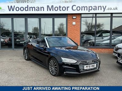 Used Audi A5 Cabriolet S-Line 190 HP (139 kW) 2019 Black Cabriolet