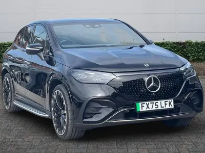 New Mercedes EQE350 AMG line 214 kW (292 HP) 2026 Metallic paint obsidian black SUV