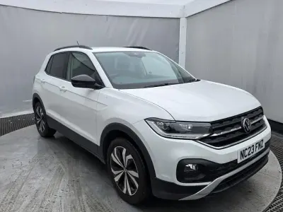 Used VW T-Cross Black Edition 95 HP (69 kW) 2023 White SUV