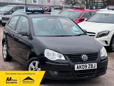 Begagnad VW Polo Match 80 HK (58 kW) 2009 Svart Halvkombi