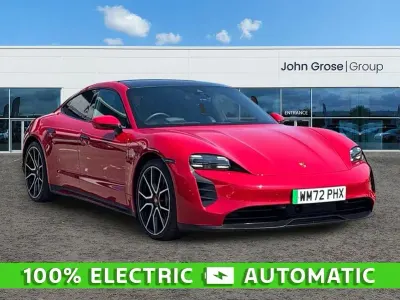 Used Porsche Taycan 350 kW (476 HP) 2023 Red Sedan