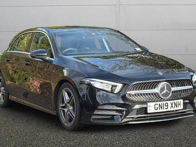 Used Mercedes A250 AMG line 224 HP (164 kW) 2019 Black Hatchback
