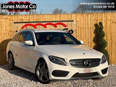 White Used 2015 Mercedes C220 AMG line Estate | £13,995 (Fair price)