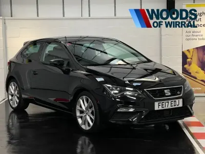 Begagnad Seat Leon FR 150 HK (110 kW) 2017 Svart Sportkupé