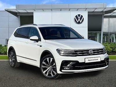 White Used 2021 VW Tiguan Allspace R-line SUV | £26,996 (Fair price)