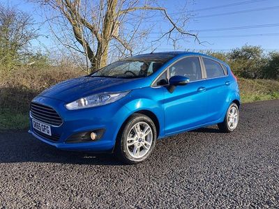 Used Ford Fiesta Zetec 2015 Blue Hatchback