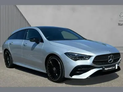 Used Mercedes CLA220 AMG Line Premium Plus 190 HP (139 kW) 2025 Metallic paint hightech silver Estate