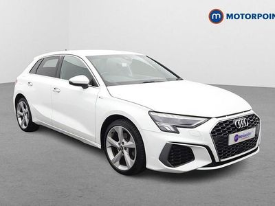 Used Audi A3 e-tron S-Line 2021 White Hatchback