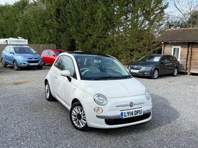 Used Fiat 500 Lounge 69 HP (50 kW) 2014 White Hatchback