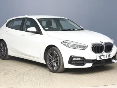 Used BMW 118 Sport Line 140 HP (102 kW) 2020 White Hatchback