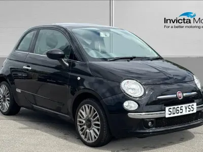 Used Fiat 500 Lounge 69 HP (50 kW) 2015 Black Hatchback