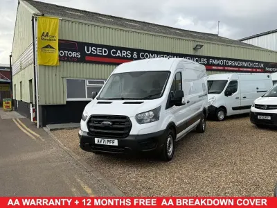 Used Ford Transit S 130 HP (95 kW) 2021 White Van