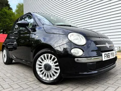 Used Fiat 500 Lounge 85 HP (62 kW) 2011 Black Hatchback