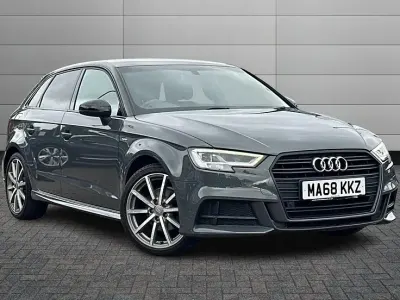 Used Audi A3 Black Edition 150 HP (110 kW) 2018 Nano grey Sedan