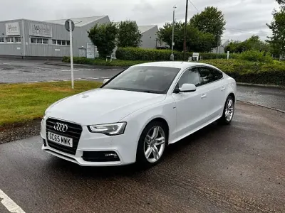 Used Audi A5 Sportback S-Line 190 HP (139 kW) 2016 White Hatchback