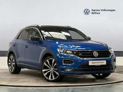 Used VW T-Roc R-line 150 HP (110 kW) 2020 Blue SUV