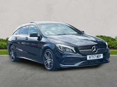 Used Mercedes CLA220 AMG line 2017 Black Coupe