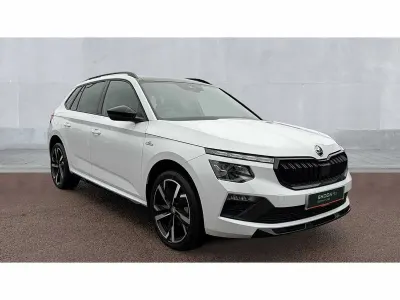 Used Skoda Kamiq Monte Carlo 116 HP (85 kW) 2025 Moon white metallic  SUV