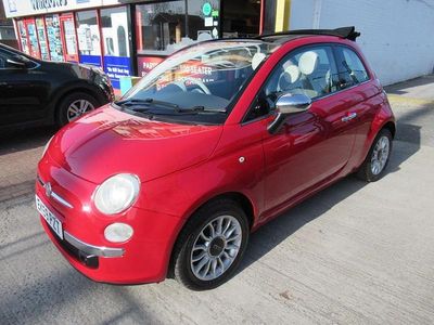 Used Fiat 500C Lounge 2009 Red Cabriolet