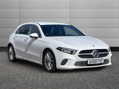 Used Mercedes A180 Premium 114 HP (83 kW) 2018 White Hatchback