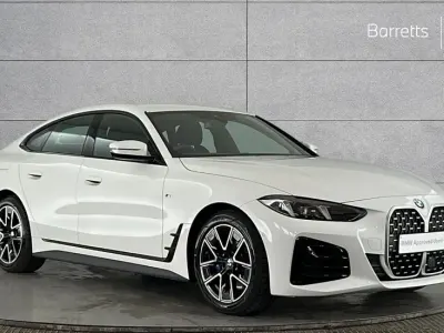 Begagnad BMW 420 Gran Coupé M Sport 181 HK (133 kW) 2025 Vit Sportkupé