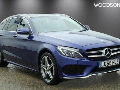 Used Mercedes C200 AMG Line Premium Plus 184 HP (135 kW) 2015 Blue Estate