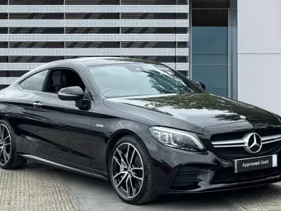 Begagnad Mercedes C43 AMG Premium Plus 390 HK (286 kW) 2022 Svart Sportkupé