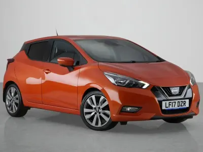 Used Nissan Micra Tekna 90 HP (66 kW) 2017 Orange Hatchback