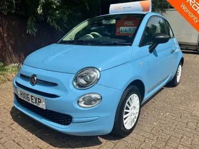 Used Fiat 500 Pop 69 HP (50 kW) 2016 Blue Hatchback
