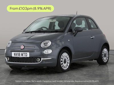 Grey Used 2018 Fiat 500 Lounge Hatchback | £5,681 (Fair price)