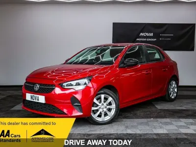 Used Vauxhall Corsa 75 HP (55 kW) 2021 Red Hatchback