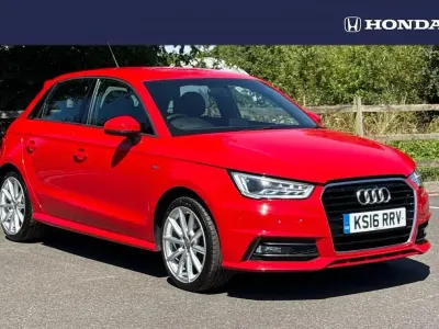 Used Audi A1 S-Line 123 HP (90 kW) 2016 Red Hatchback