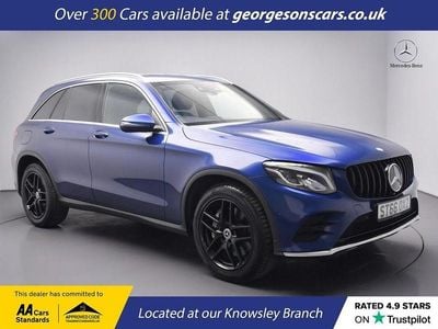 Used Mercedes GLC250 AMG line 204 HP (150 kW) 2016 Blue SUV