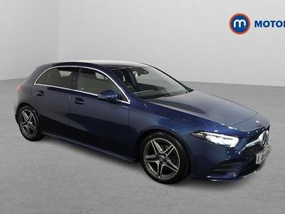 Used Mercedes A200 AMG line 163 HP (119 kW) 2019 Blue Hatchback